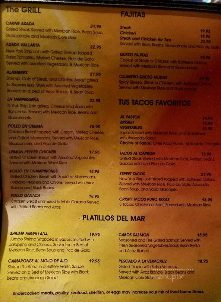 Lalo's Fine Mexican Cuisine - Dallas, TX menu_pic