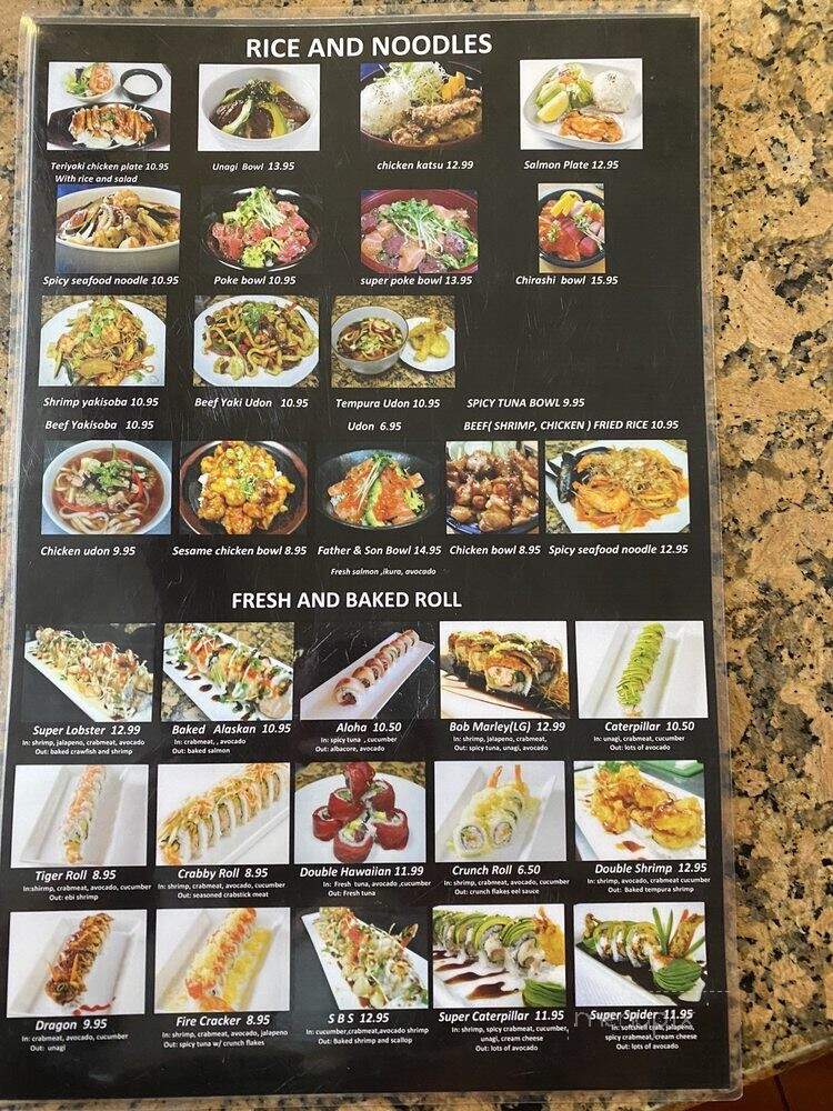 Sushi + - Fountain Valley, CA menu_pic
