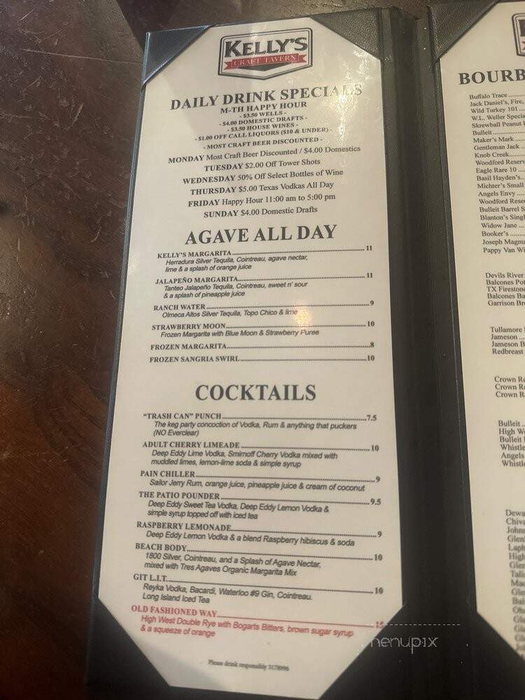 Kelly's at the Village - Allen, TX menu_pic