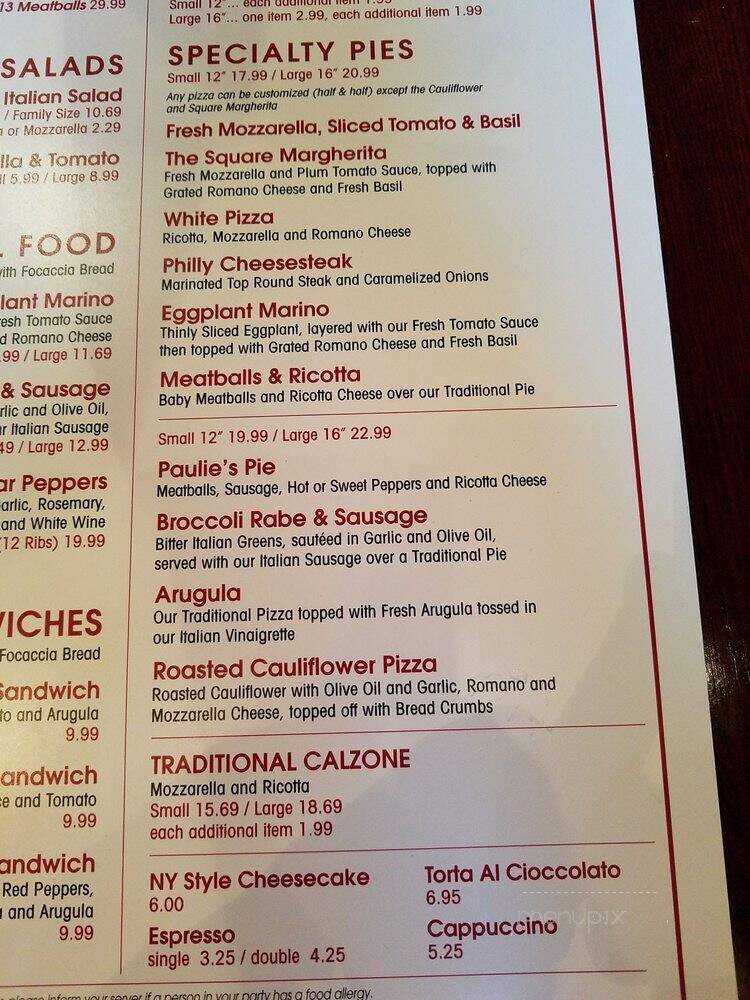 Anthony's Coal Fired Pizza - Tampa, FL menu_pic