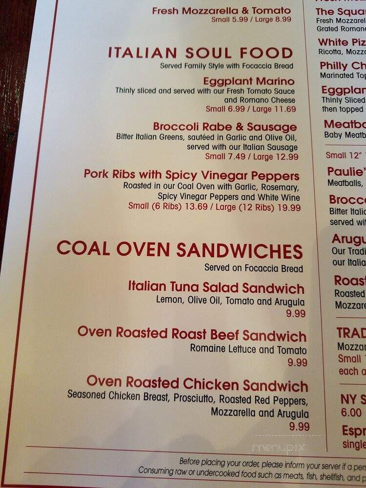 Anthony's Coal Fired Pizza - Tampa, FL menu_pic