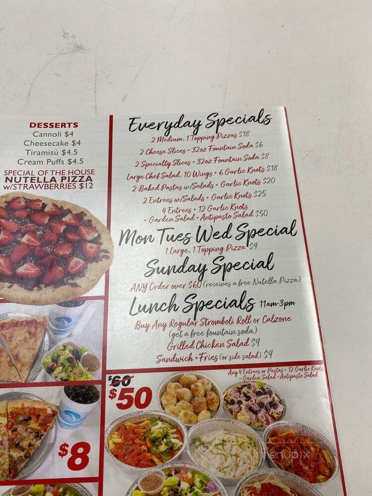 Tony's Famous New York Pizza - Satellite Beach, FL menu_pic