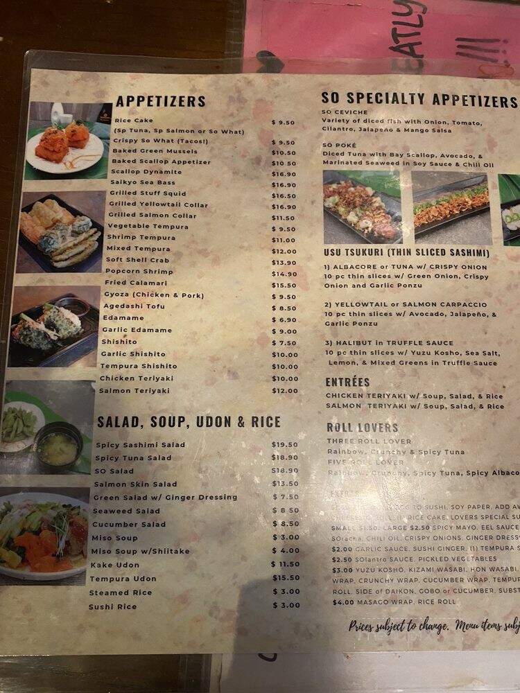 So Sushi - Tarzana, CA