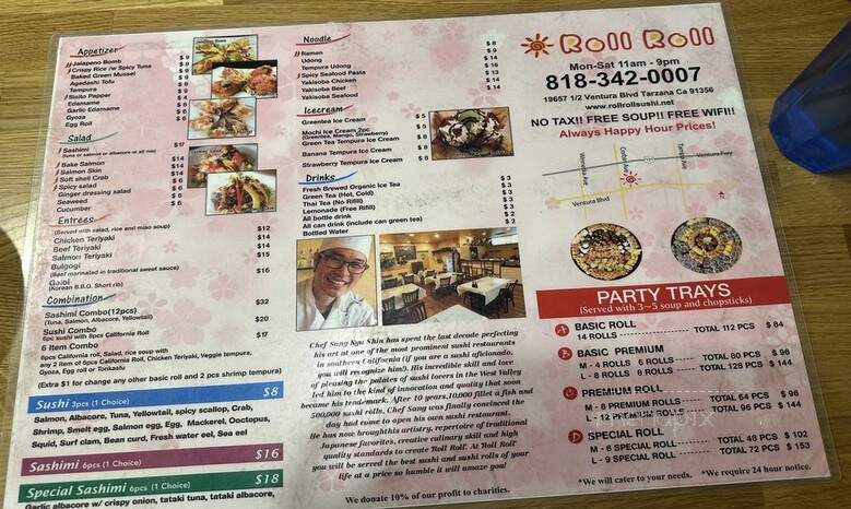 Roll Roll - Tarzana, CA menu_pic
