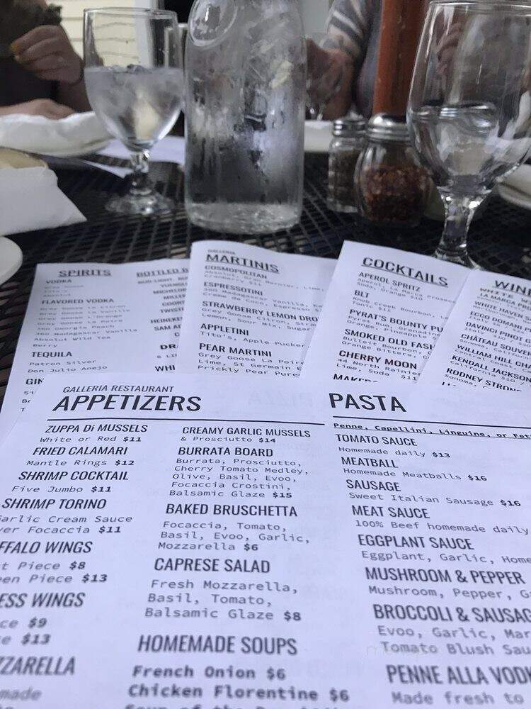 Galleria Restaurant - Farmington, CT menu_pic