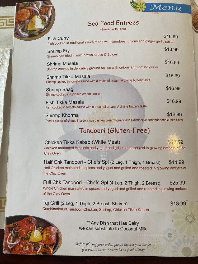 Taj Indian and Indo-Chinese Cuisine - South Portland, ME