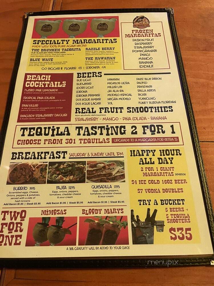 The Drunken Taco - Fort Lauderdale, FL menu_pic