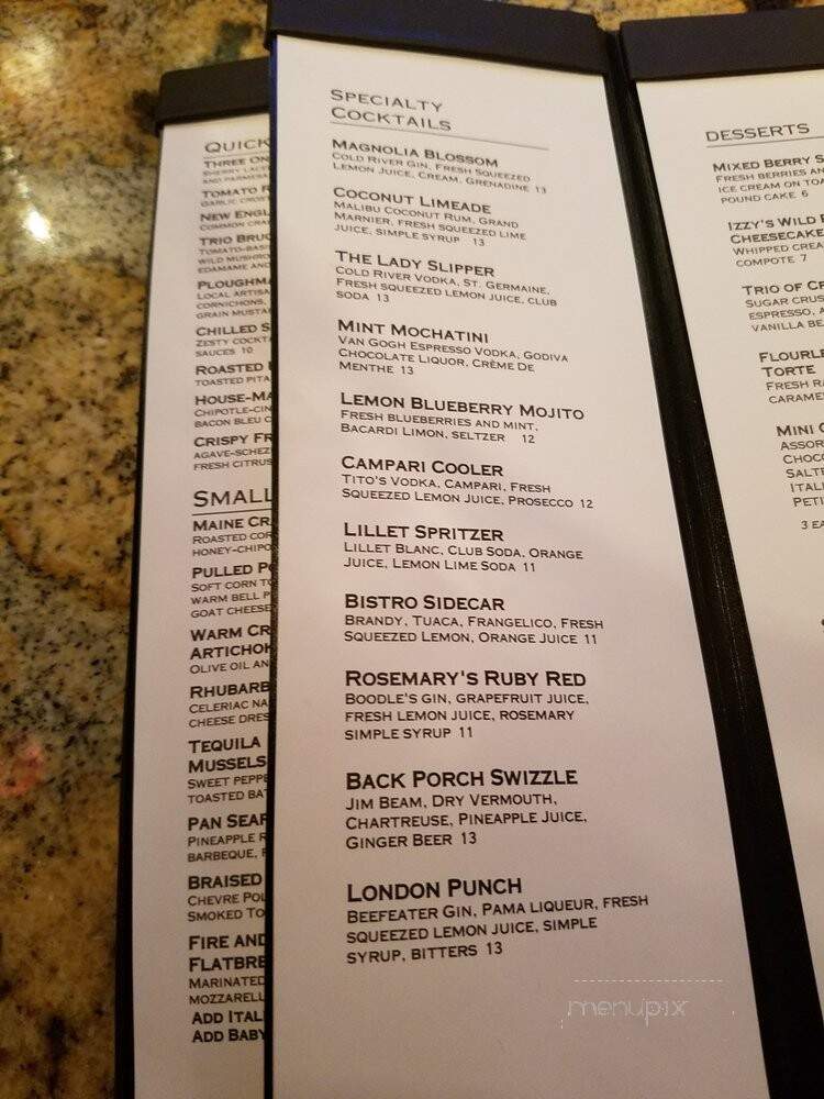 Fire & Water - South Portland, ME menu_pic