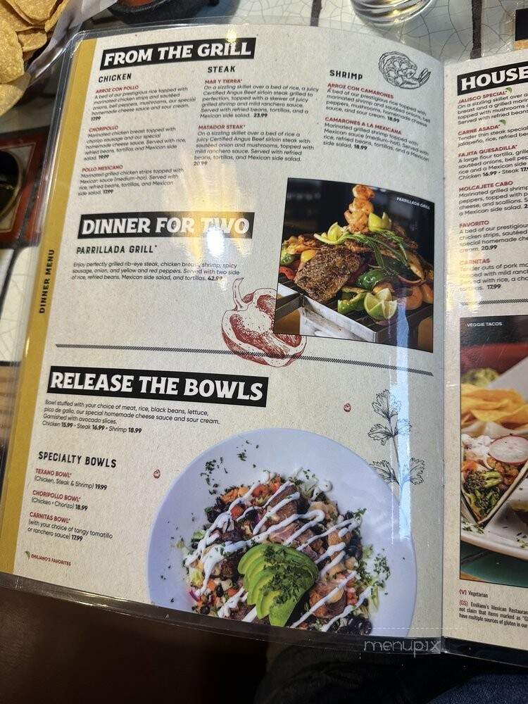 Emiliano's Cranberry - Cranberry Township, PA menu_pic
