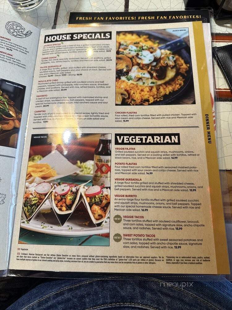 Emiliano's Cranberry - Cranberry Township, PA menu_pic
