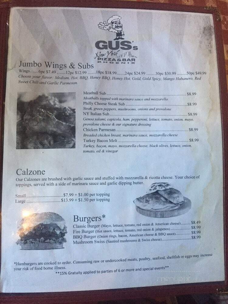 Gus's NY Pizza & Bar - Mesa, AZ