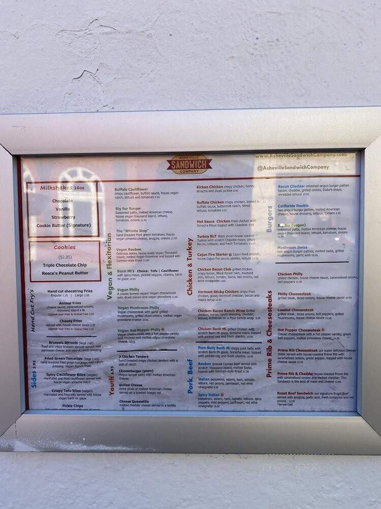 Asheville Sandwich Company - Asheville, NC menu_pic