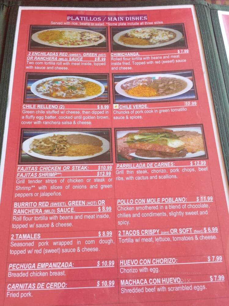 El Huarache Azteca - Dunedin, FL menu_pic