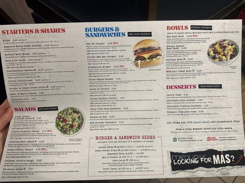 The Veggie Grill - Santa Monica, CA menu_pic