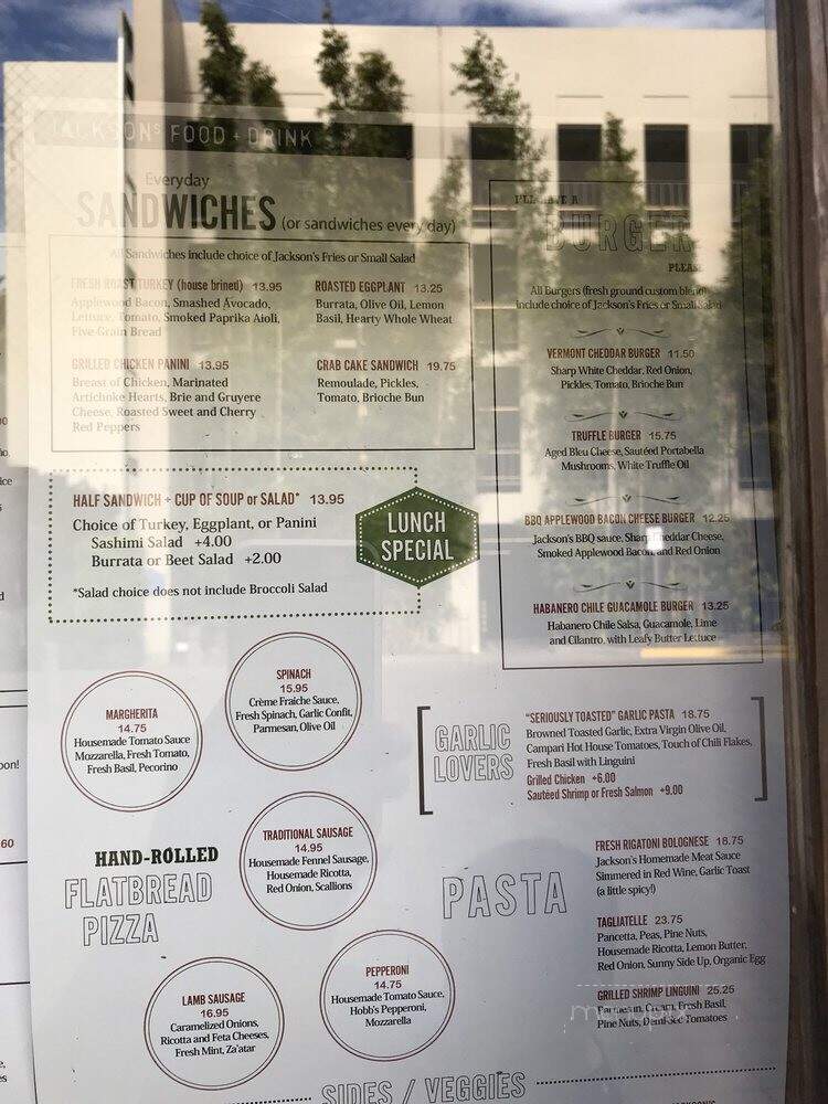 Jackson's Food + Drink - El Segundo, CA menu_pic