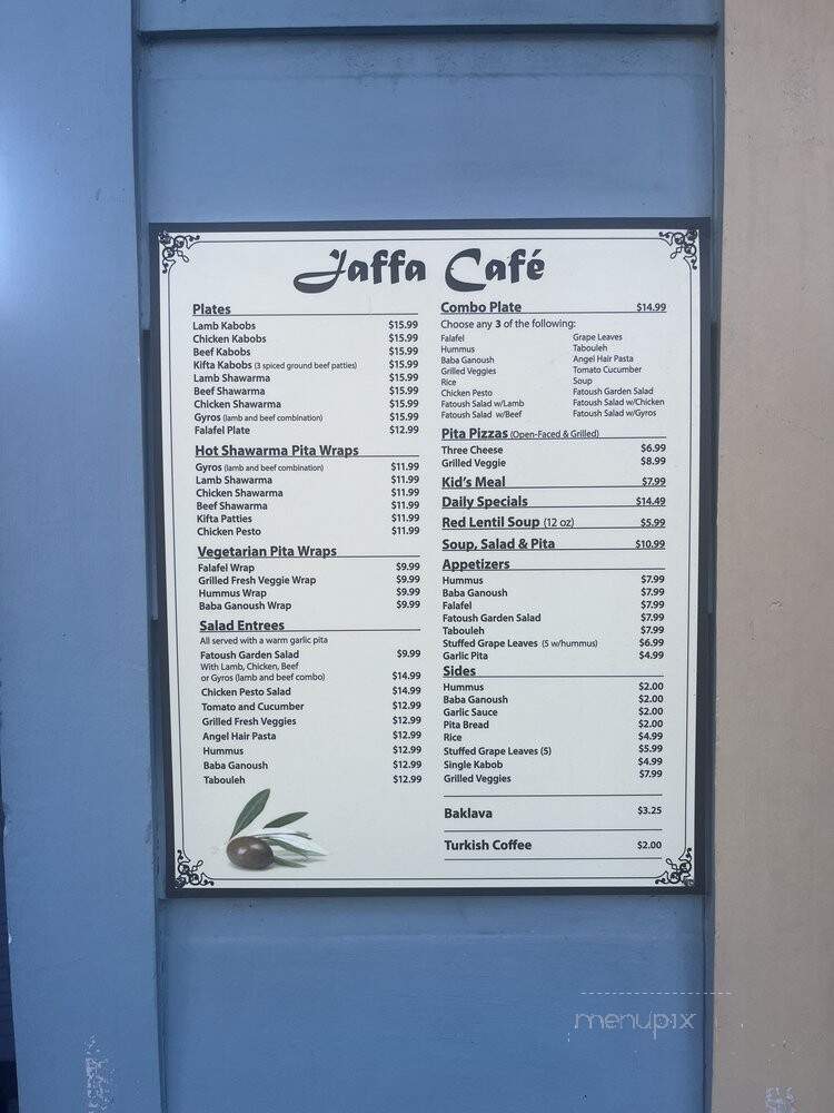 Jaffa Cafe - Arroyo Grande, CA