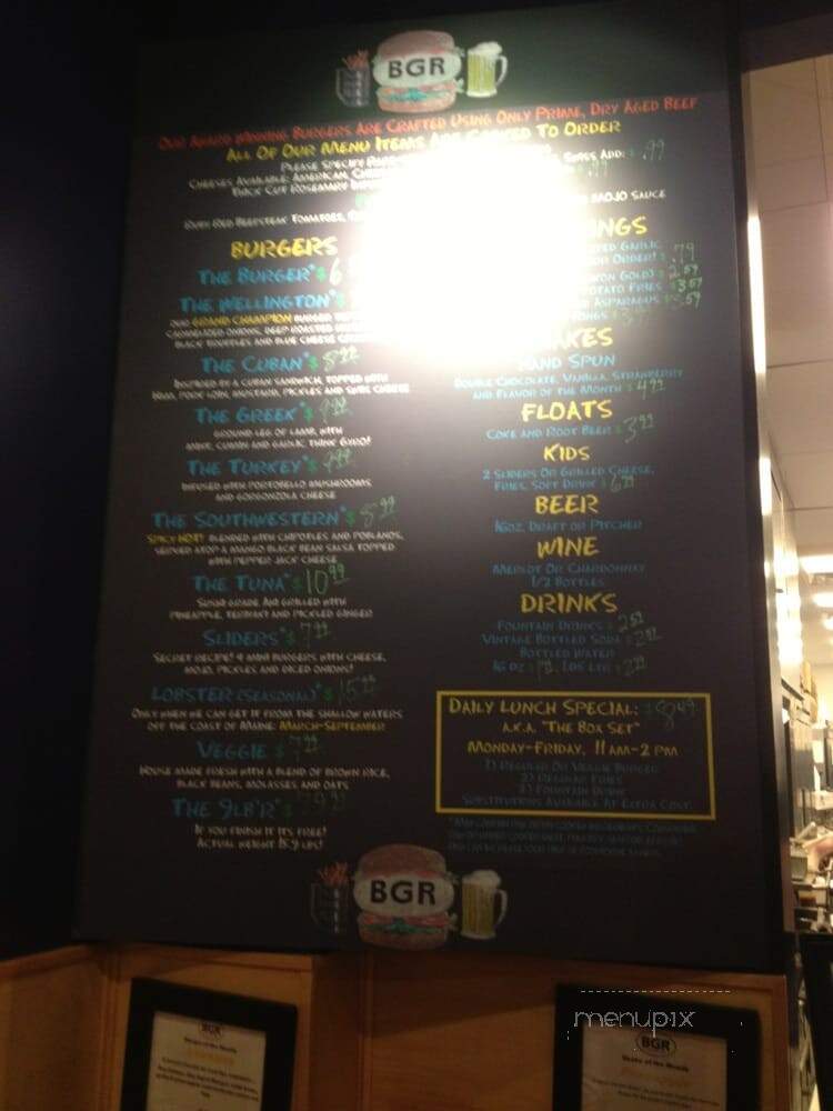 BGR-The Burger Joint - Yonkers, NY menu_pic
