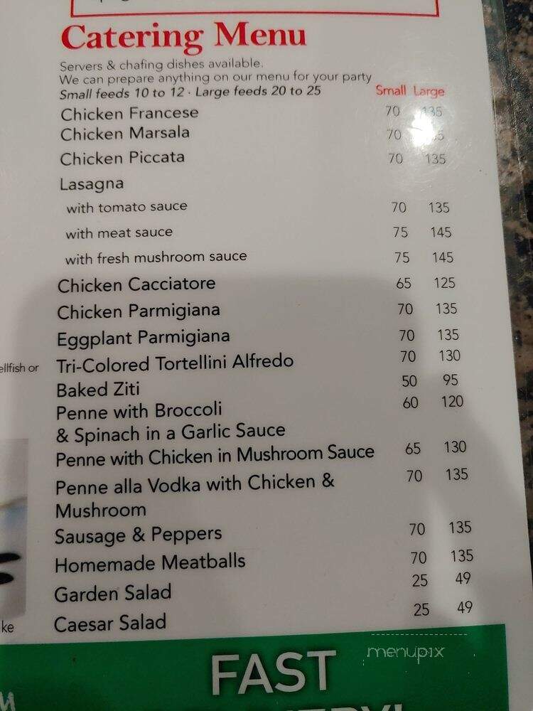 Del Vecchio's Pizzeria & Italian Restaurant - Davie, FL menu_pic