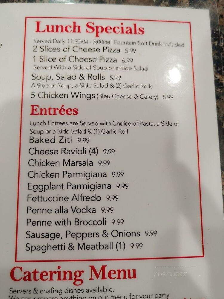 Del Vecchio's Pizzeria & Italian Restaurant - Davie, FL menu_pic