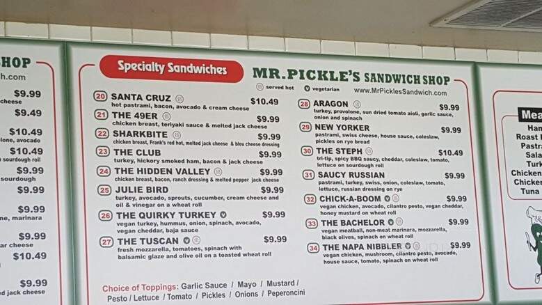 Mr. Pickle's Sandwich Shop - Campbell, CA