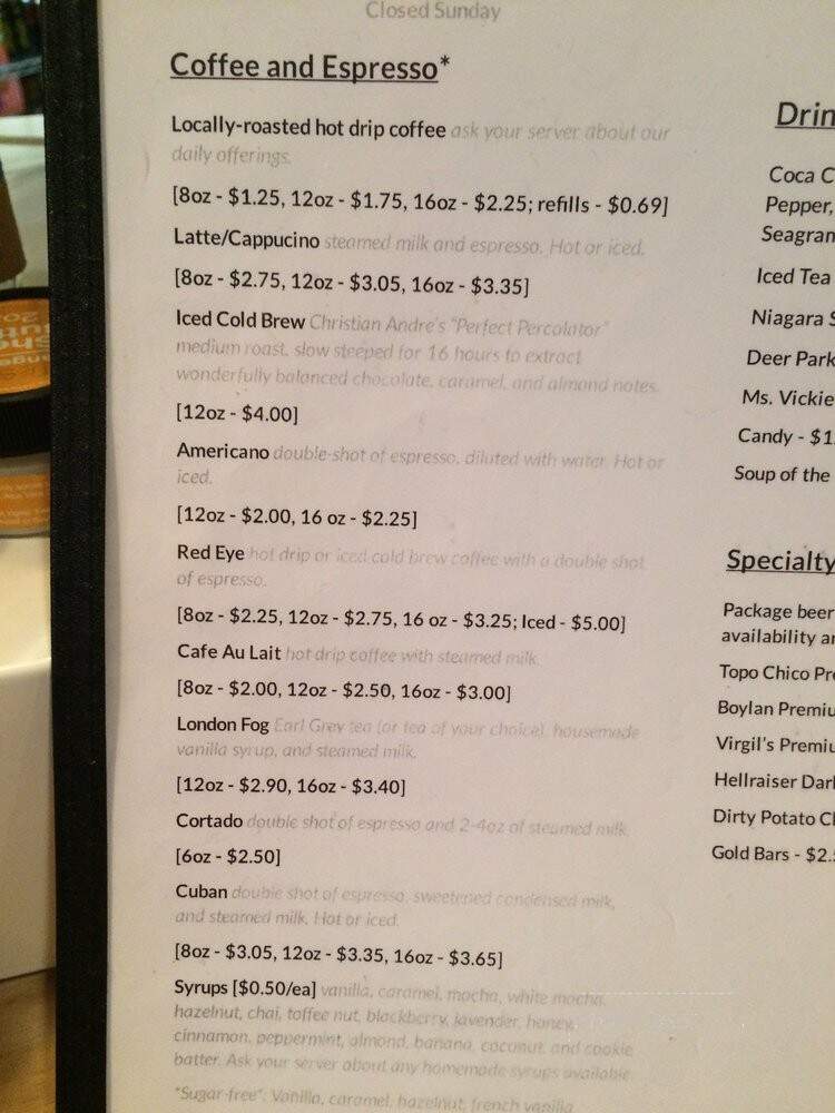M Restaurant & Bar - Nashville, TN menu_pic