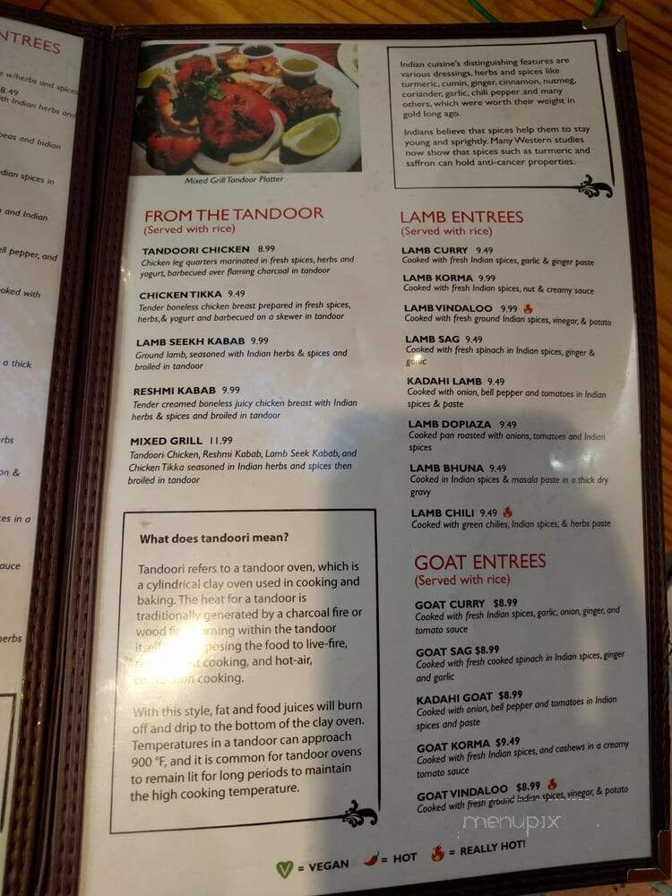 Teji's Indian Restaurant & Grocery - Austin, TX menu_pic