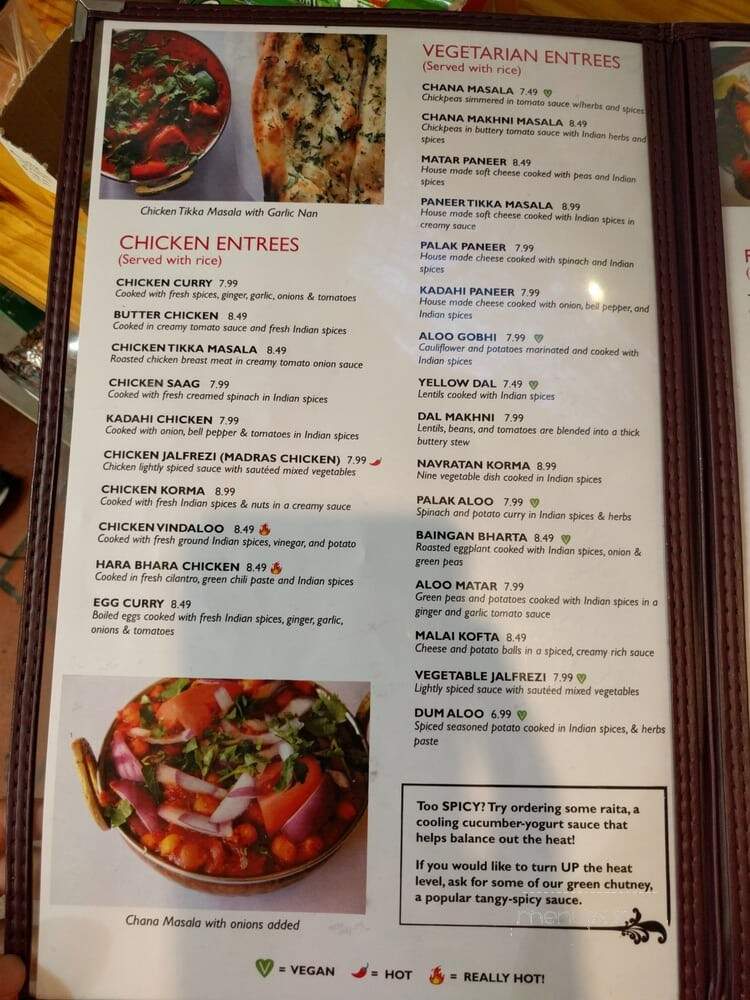 Teji's Indian Restaurant & Grocery - Austin, TX menu_pic