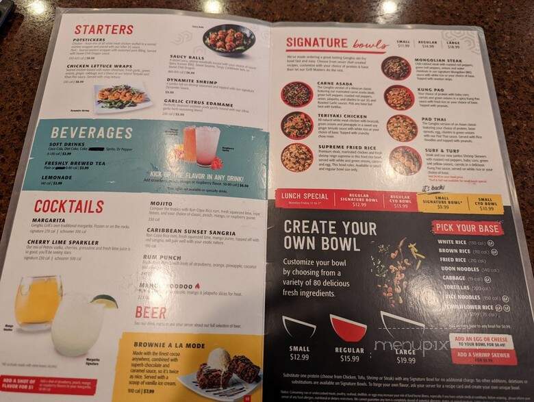 Genghis Grill - Albuquerque, NM menu_pic
