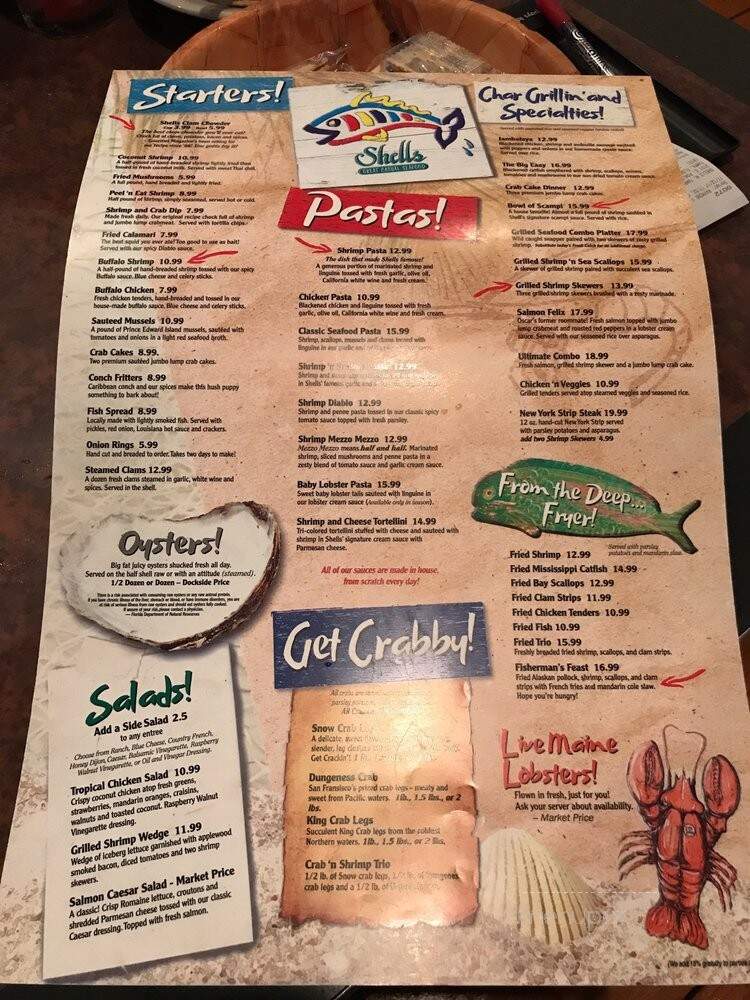 Shells - Tampa, FL menu_pic