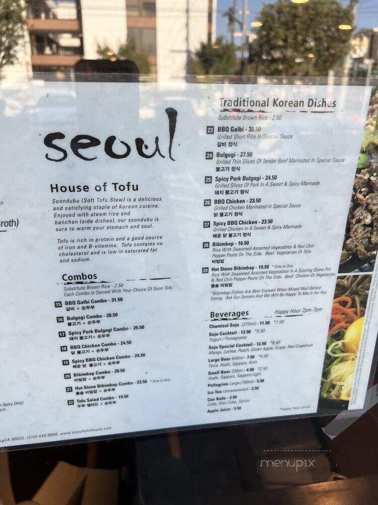 Seoul - Los Angeles, CA menu_pic