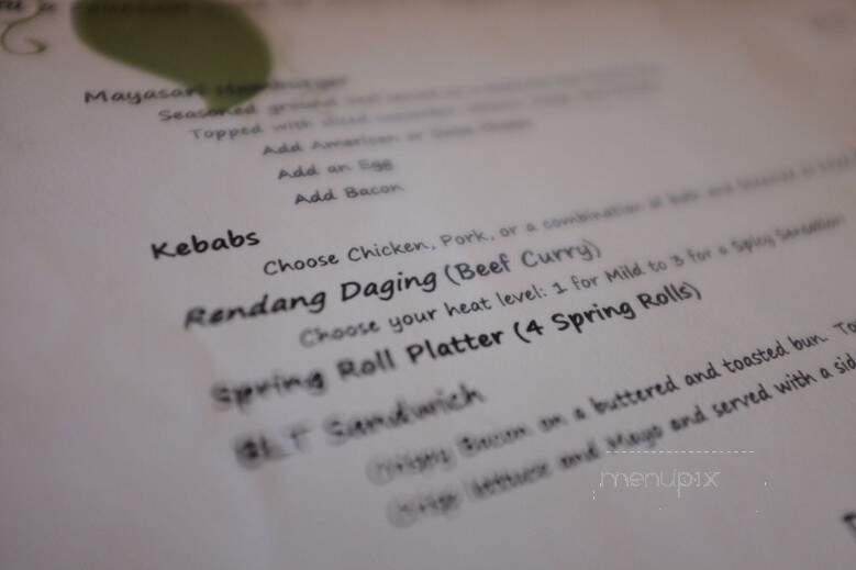 Mayasari - Greensburg, IN menu_pic