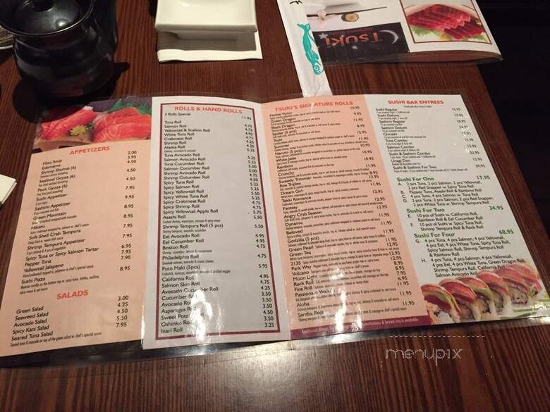 Tsuki Sushi - Philadelphia, PA menu_pic