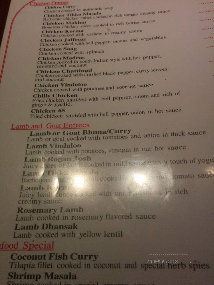 Moon Indian Cuisine - Atlanta, GA menu_pic