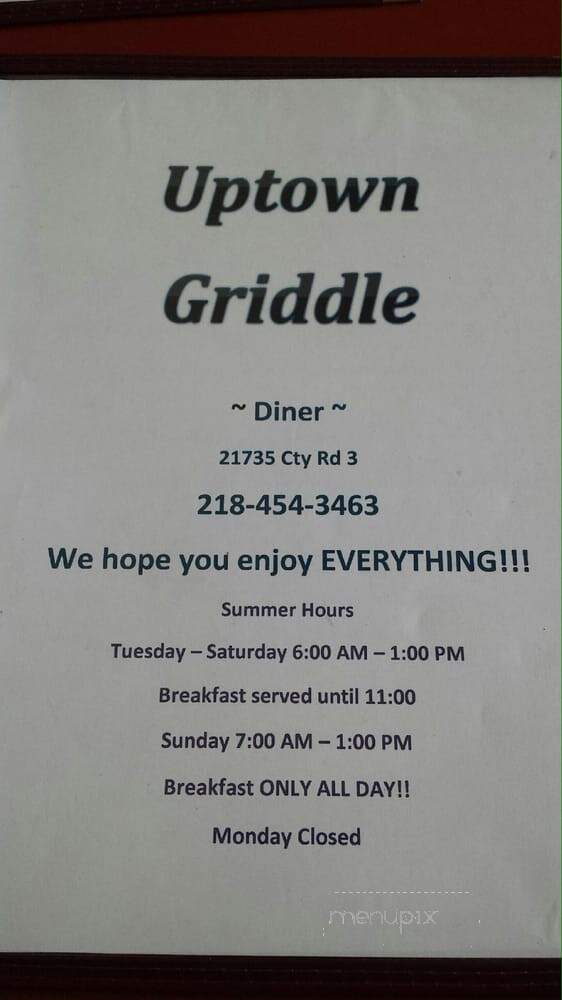 Merrifield Diner - Merrifield, MN menu_pic
