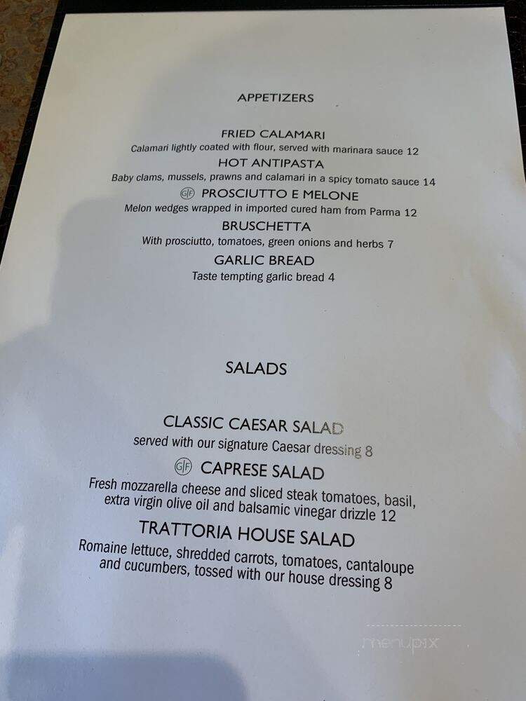 Trattoria Mediterranean - Newport Beach, CA menu_pic