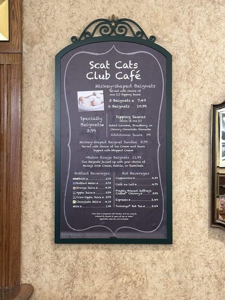 Scat Cat's Club - Lake Buena Vista, FL menu_pic