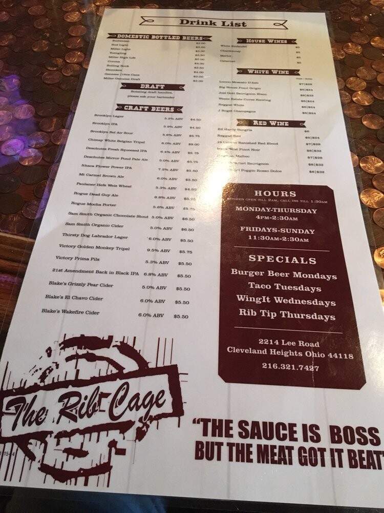 The Rib Cage - Cleveland, OH