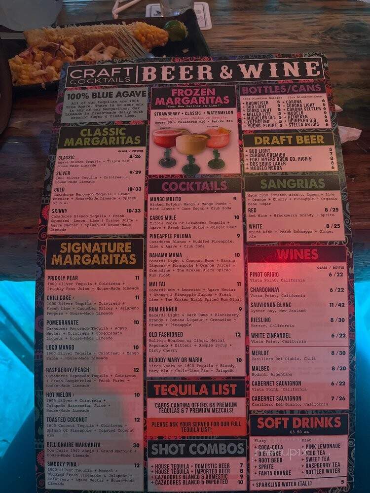 Los Cabos Cantina - Fort Myers, FL menu_pic