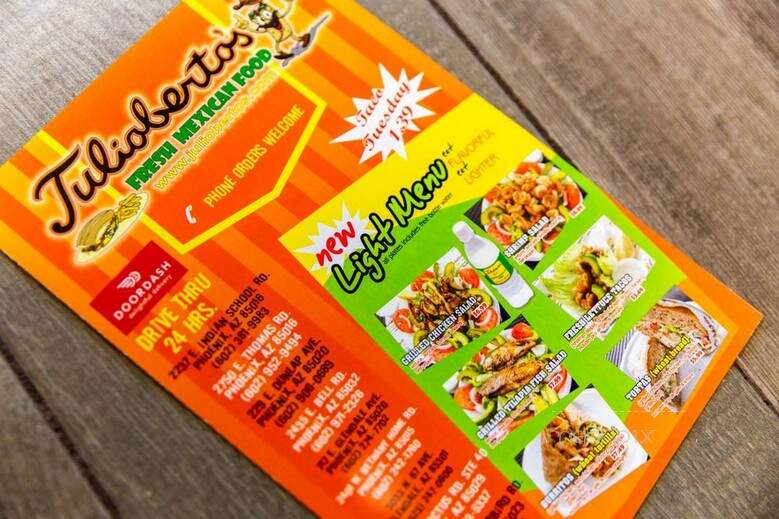 Juliobertos Mexican Food - Phoenix, AZ menu_pic