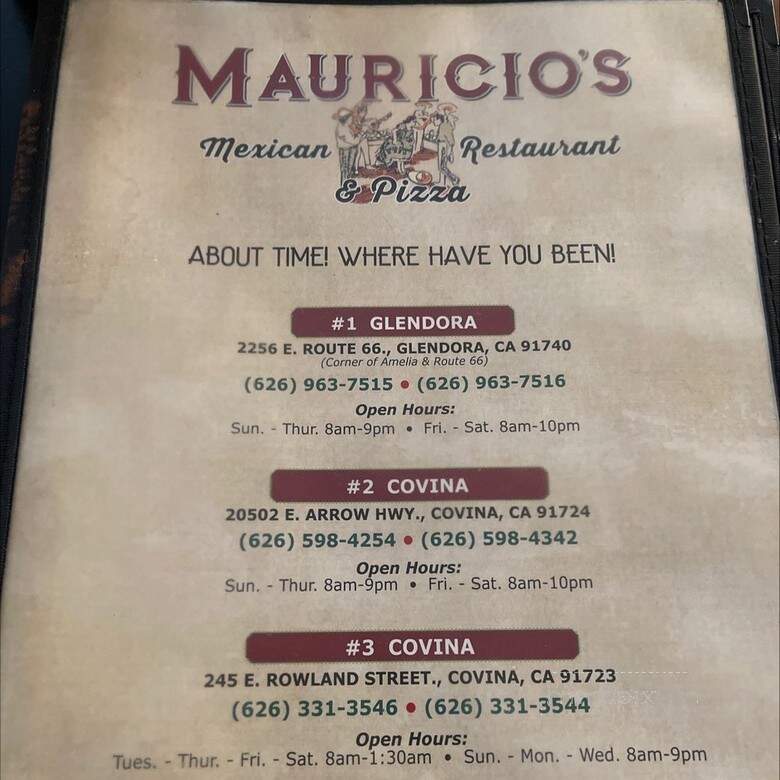 Mauricio's Mexican Food and Pizza - Glendora, CA
