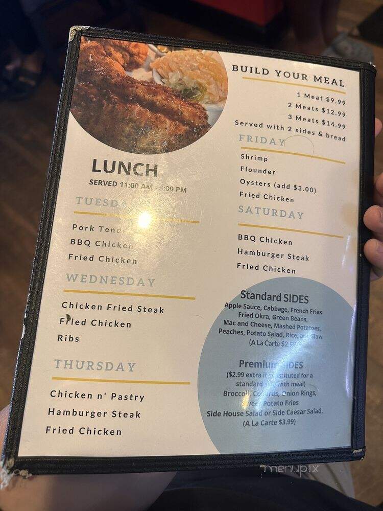 Saparis - Greenville, NC menu_pic