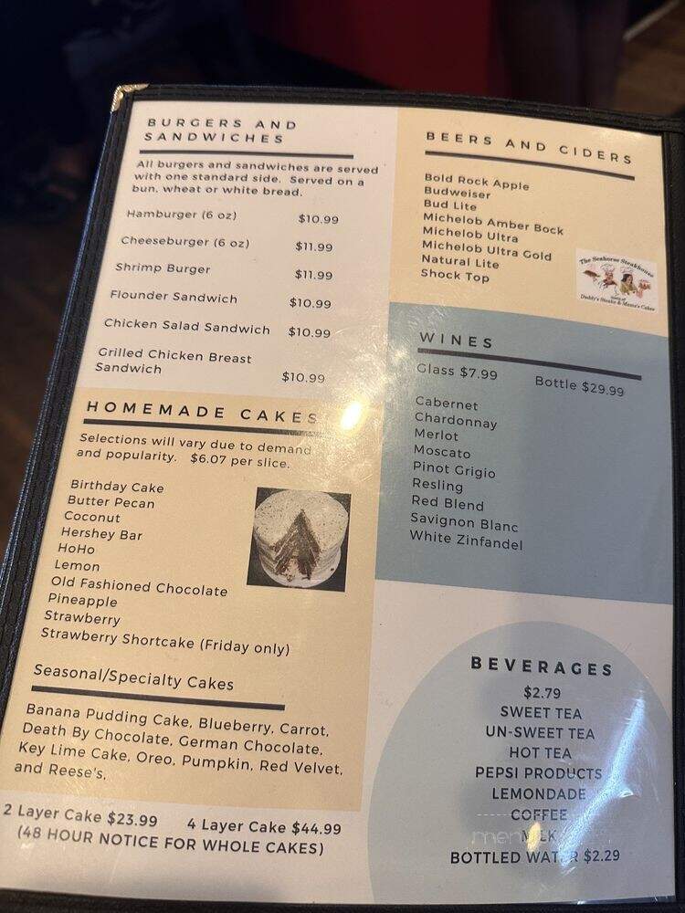 Saparis - Greenville, NC menu_pic