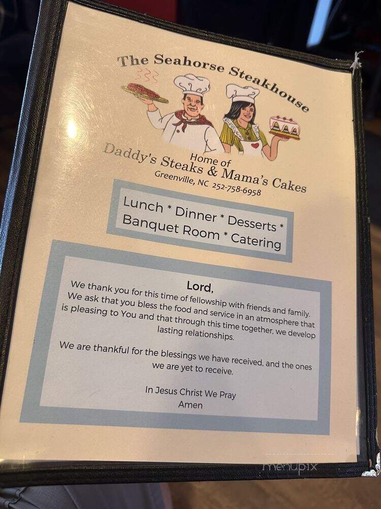 Saparis - Greenville, NC menu_pic