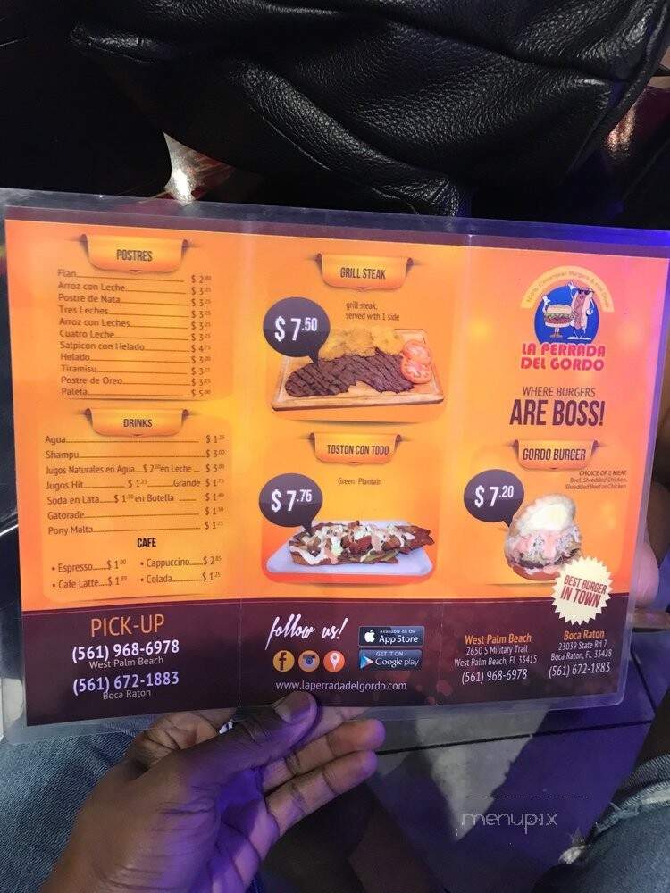 La Perrada del Gordo - Boca Raton, FL menu_pic