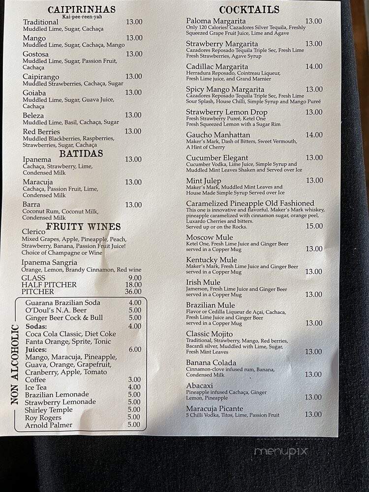 The Grill From Ipanema - Seattle, WA menu_pic