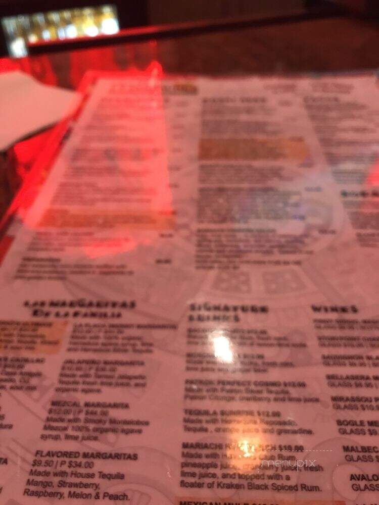 El Mariachi - Coral Springs, FL menu_pic