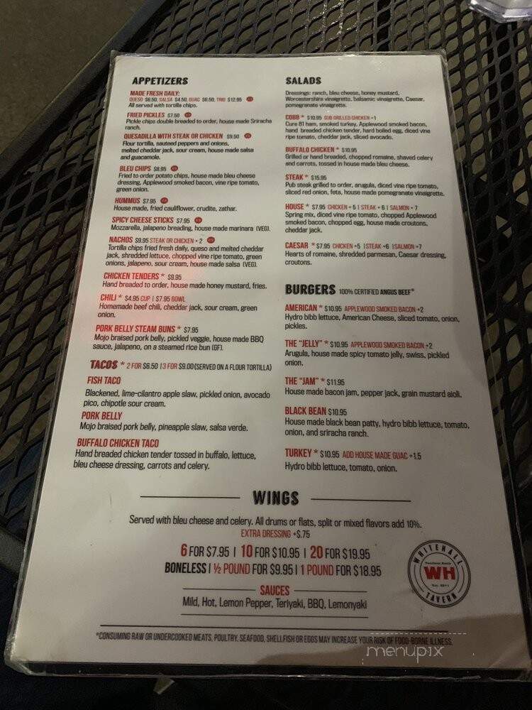Whitehall Tavern - Atlanta, GA menu_pic