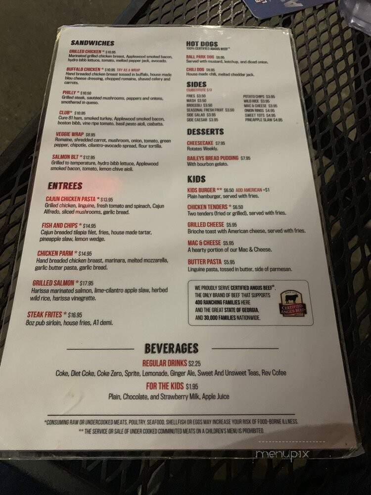 Whitehall Tavern - Atlanta, GA menu_pic