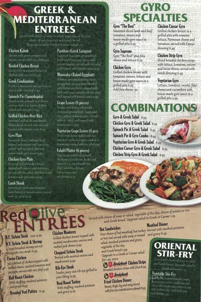 Red Olive - St Clair Shores, MI menu_pic