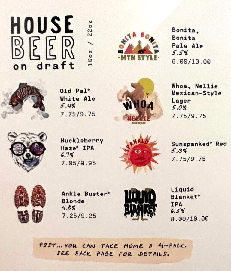 Lazy Dog Cafe - Brea, CA menu_pic